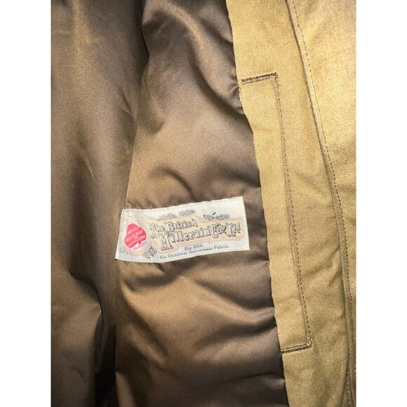 Nike British Millerain Waxed Cotton Track & Field Jacket Mens size Large. Tan - Picture 7 of 9